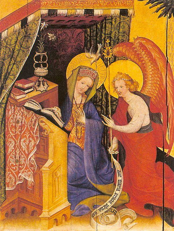 Konrad of Soest Annunciation Spain oil painting art